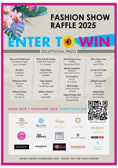 Raffle tickets for Fashion Show 2025